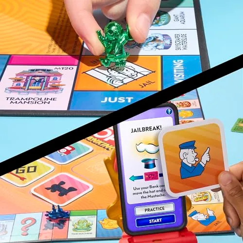 Hasbro Gaming ▫️ Monopoly Banca Virtual, Jogo eletrónico para toda a família, Aplicação gratuita, Festas com a família e amigos, Investimento e estratégia, Jogo de mesa para crianças a partir dos 8 anos 5