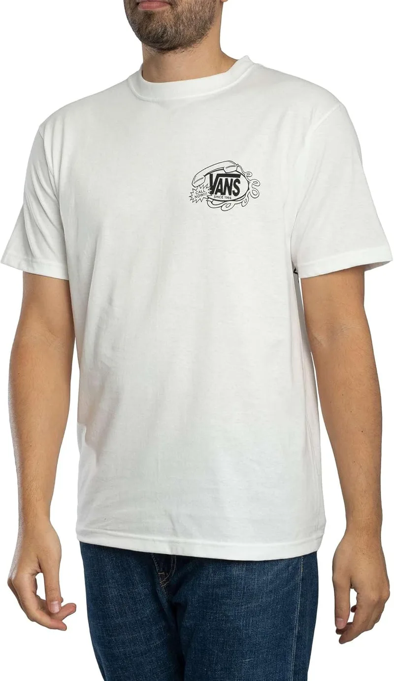 Vans ▫️ Camisola com estampado «Hot Lines Back» para homem, preta