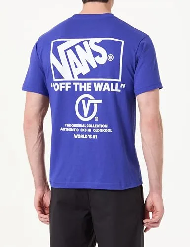 Vans ▫️ Camisola com estampado e costas sobrepostas para homem, Preto/Branco 3