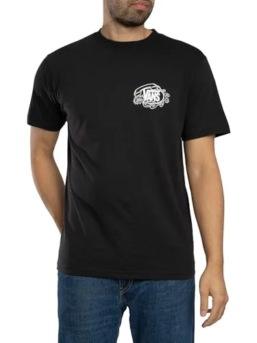 Vans ▫️ Camisola com estampado «Hot Lines Back» para homem, preta 2