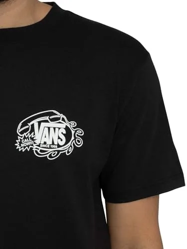 Vans ▫️ Camisola com estampado «Hot Lines Back» para homem, preta 4