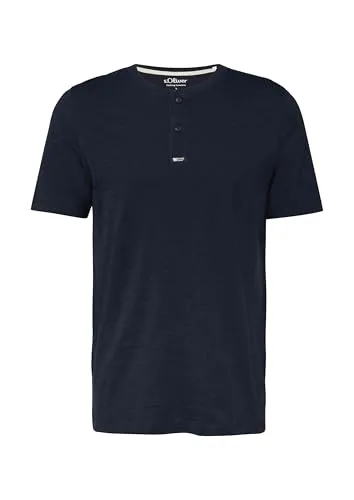 s.Oliver ▫️ Camiseta Henley para homem 4