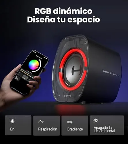 Edifier ▫️ G1000 II Altifalantes de secretária para jogos com iluminação RGB, Preto 5