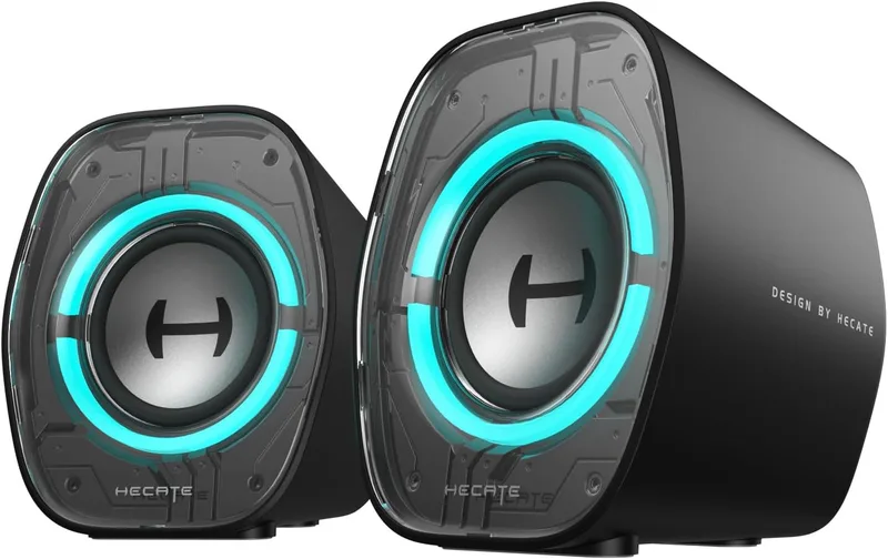 Edifier ▫️ G1000 II Altifalantes de secretária para jogos com iluminação RGB, Preto