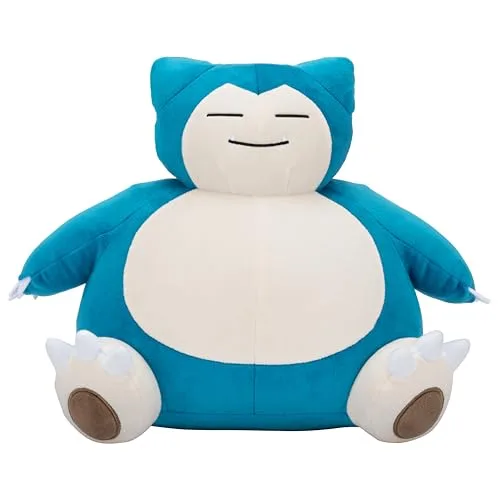 Pokémon ▫️ Peluche Snorlax - Peluche macio de 30 cm com detalhes autênticos 4
