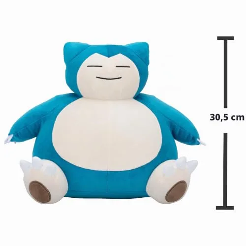 Pokémon ▫️ Peluche Snorlax - Peluche macio de 30 cm com detalhes autênticos 7