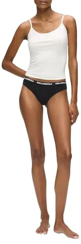KARL LAGERFELD ▫️ Tanga com logótipo para mulher (conjunto de 3) 5