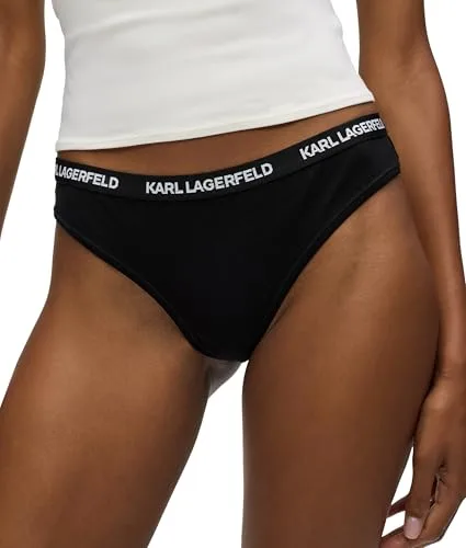 KARL LAGERFELD ▫️ Tanga com logótipo para mulher (conjunto de 3) 6