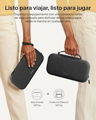 Belkin ▫️ Mala de viagem Gaming com bolso para AirTag e Nintendo Switch 2, cor carvão 4