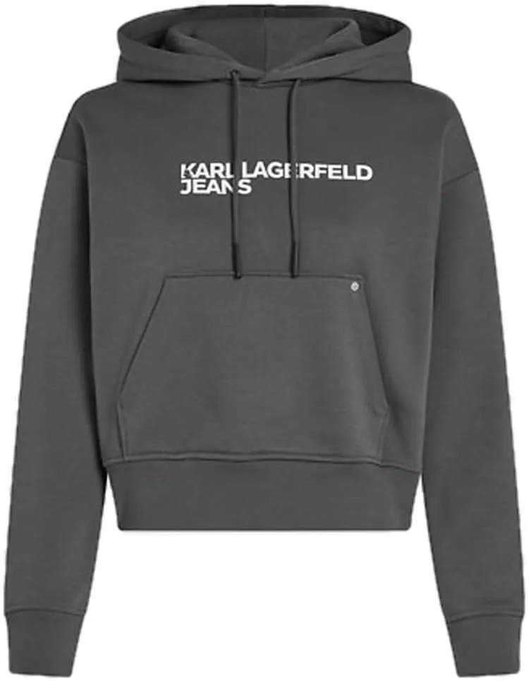KARL LAGERFELD JEANS ▫️ Capuz com logótipo Essentail, de ajuste regular, para mulher