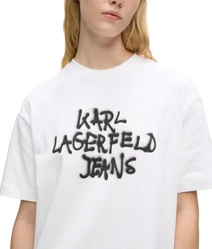 KARL LAGERFELD JEANS ▫️ Vestido-camisola para mulher com padrão de graffiti 2