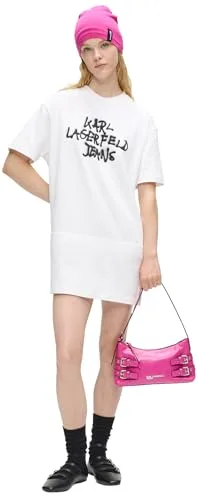 KARL LAGERFELD JEANS ▫️ Vestido-camisola para mulher com padrão de graffiti 4