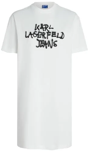 KARL LAGERFELD JEANS ▫️ Vestido-camisola para mulher com padrão de graffiti 5