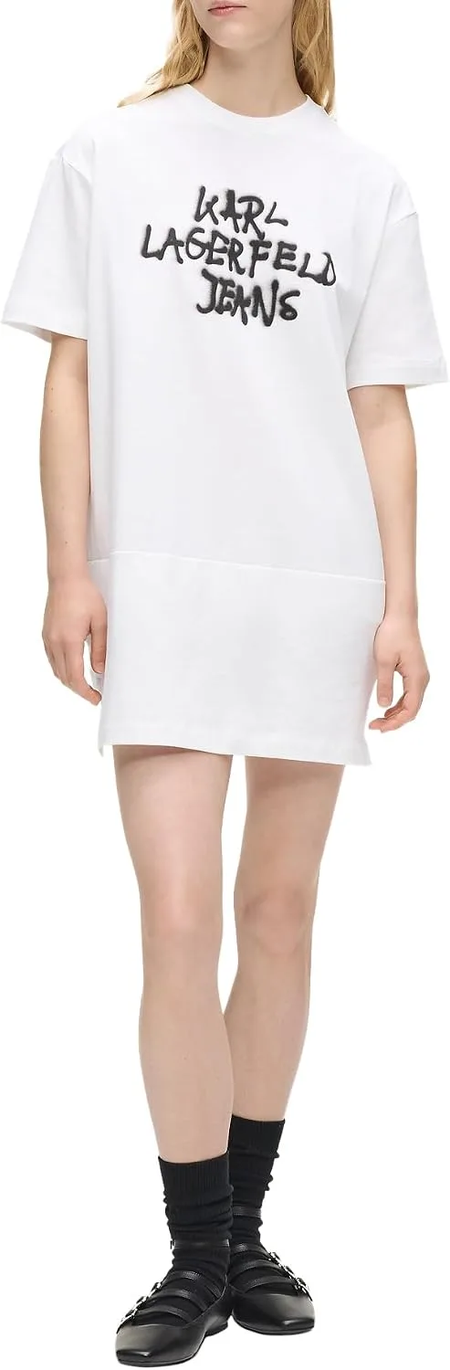 KARL LAGERFELD JEANS ▫️ Vestido-camisola para mulher com padrão de graffiti