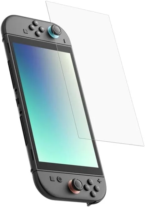 Protetor de ecrã Belkin Gaming TemperedGlass antirreflexo para a Nintendo Switch 2, dureza de grau 9H, resistente a riscos e impressões digitais, com moldura de alinhamento para uma instalação sem bolhas