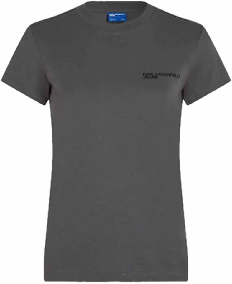 KARL LAGERFELD JEANS ▫️ T-shirt para mulher, corte slim, manga curta