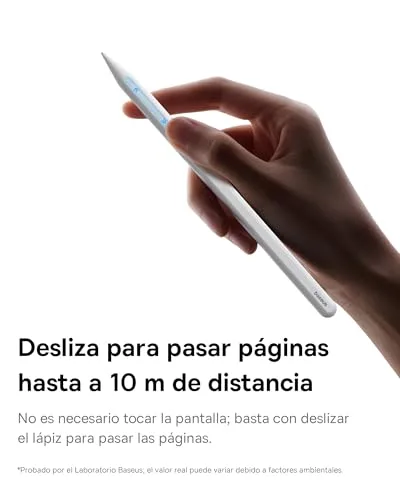 Baseus ▫️ Caneta para iPad 2018-2025, 32 funções personalizáveis, 17 horas de autonomia, detecção de palma da mão, comando à distância, Pencil Magnetic para iPad 7/8/9/10/11, Pro 11"/12,9"/13'', Air 3/4/5/6/7, Mini 6/7 2