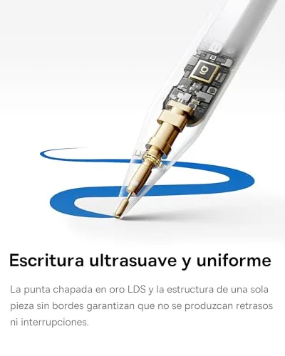 Baseus ▫️ Caneta para iPad 2018-2025, 32 funções personalizáveis, 17 horas de autonomia, detecção de palma da mão, comando à distância, Pencil Magnetic para iPad 7/8/9/10/11, Pro 11"/12,9"/13'', Air 3/4/5/6/7, Mini 6/7 5