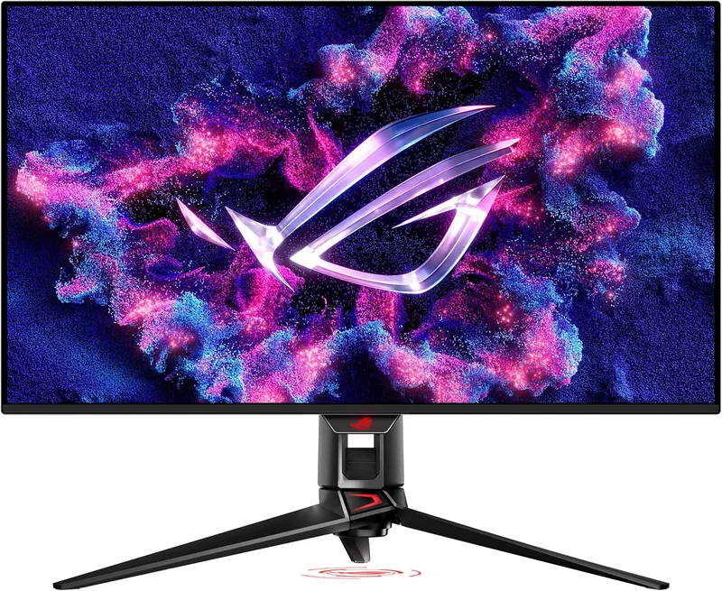 ASUS ▫️ Monitor para jogos ROG Swift OLED PG32UCDMZ Painel QD-OLED de 32" 4K (3840x2160), 240 Hz, 0,03 ms, G-Sync, dissipador de calor, película de grafeno, 99% DCI-P3, USB Tipo C e DisplayWidget Center