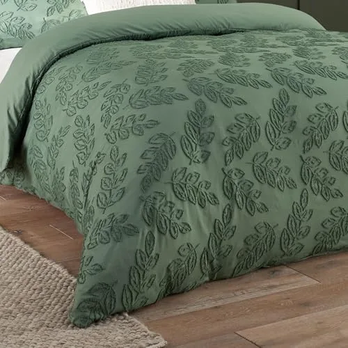 furn. ▫️ Conjunto de capa de edredão Duvet Day Seville Leaf (Verde - Casal) 3