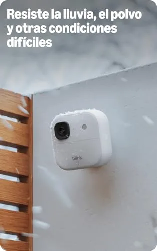Blink ▫️ Câmara exterior 2K+ (última geração) — câmara de segurança inteligente sem fios, resolução de vídeo 2K, módulo de sincronização básico incluído: sistema de 4 câmaras, Branco 7