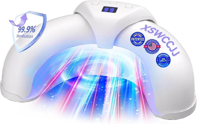 XSWCCJJ ▫️ Dispositivo a laser para fungos nas unhas 2026 【Tecnologia de comprimento de onda duplo – 470 nm azul e 905 nm infravermelho】【Modo inteligente de 3 tempos – 30 s/60 s/99 s】 Laser para fungos nas unhas vencedor do prémio