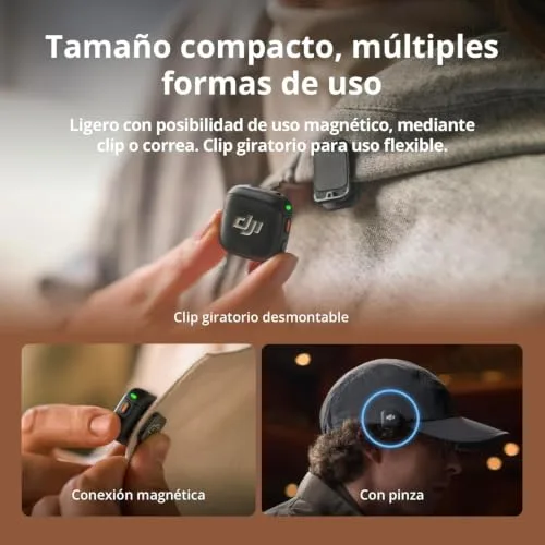 DJI ▫️ Mic 3 (2 TX + 1 RX + Estojo de Carregamento), microfone sem fios 5