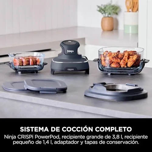 Ninja ▫️ CRISPi, Fritadeira de Ar Quente Portátil, 3,8 L, Cinzenta, FN101EUGY 2