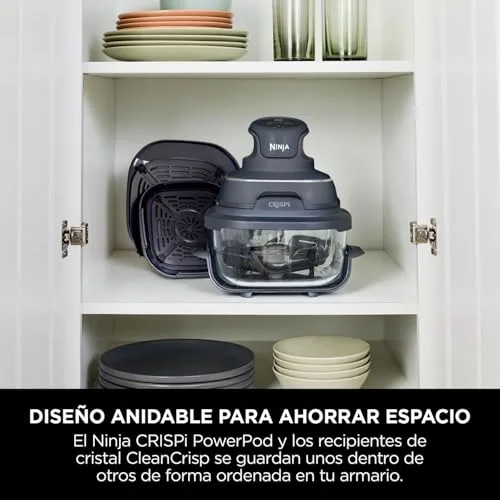 Ninja ▫️ CRISPi, Fritadeira de Ar Quente Portátil, 3,8 L, Cinzenta, FN101EUGY 4