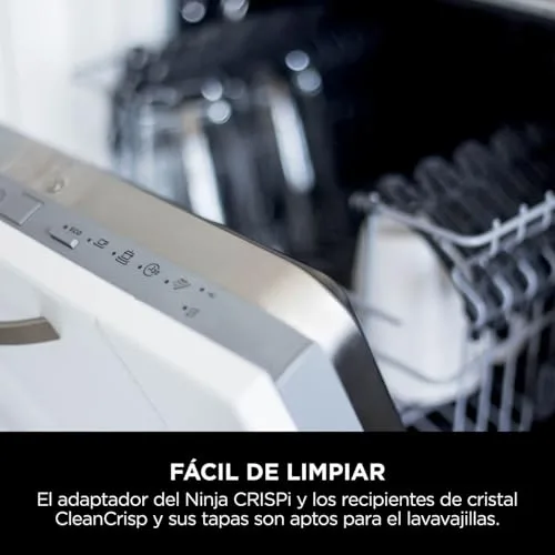Ninja ▫️ CRISPi, Fritadeira de Ar Quente Portátil, 3,8 L, Cinzenta, FN101EUGY 5