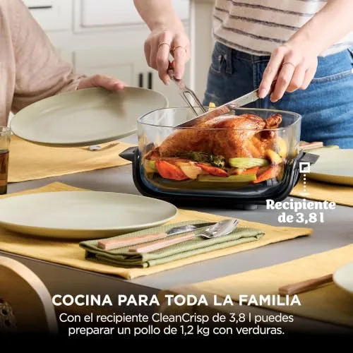 Ninja ▫️ CRISPi, Fritadeira de Ar Quente Portátil 4 em 1, 3,8 L, Pedra 6