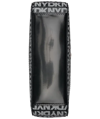 DKNY ▫️ Mala para máquina fotográfica Avril para mulher, logótipo preto e preta 4