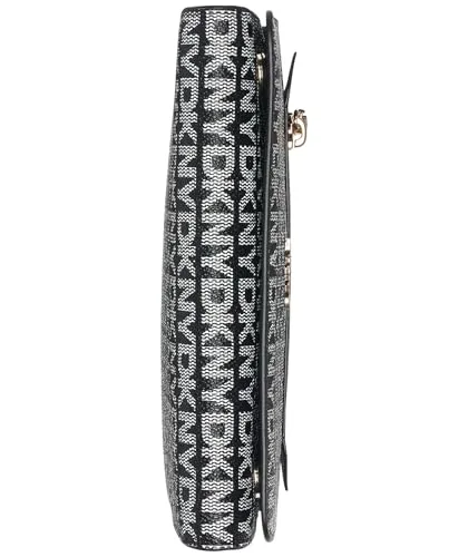 DKNY ▫️ Bryant Ave - Mala a tiracolo para mulher, com logótipo, preta e preta 5