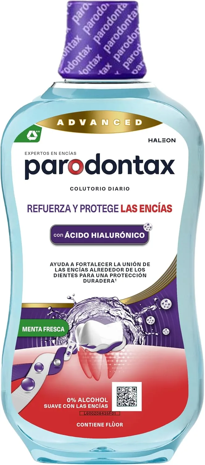 Parodontax ▫️ Enxaguante Bucal: Fortalece e Protege as Gengivas, Enxaguante Bucal para Uso Diário, Gengivas Saudáveis e Hálito Fresco, 500 ml