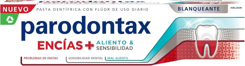 Parodontax ▫️ Gengivas + Hálito Refrescante e Branqueador, Pasta de dentes, 75 ml