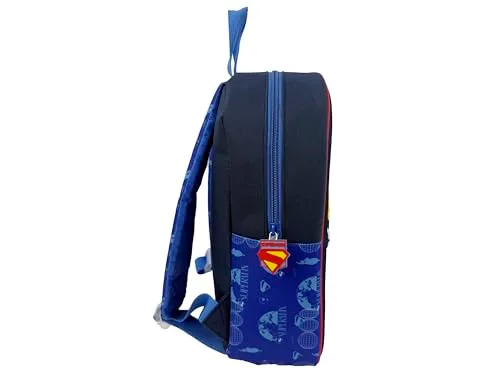 CYPBRANDS ▫️ Superman, Mochila infantil, Mochila escolar, Medidas: 30 cm, Material escolar, Mochila, Cor: azul, Produto oficial 3