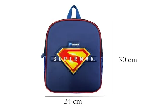CYPBRANDS ▫️ Superman, Mochila infantil, Mochila escolar, Medidas: 30 cm, Material escolar, Mochila, Cor: azul, Produto oficial 5