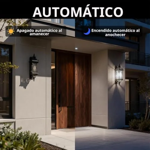 ChangM ▫️ Lâmpada com sensor crepuscular, lâmpada LED E27, branco neutro, 2 unidades 2