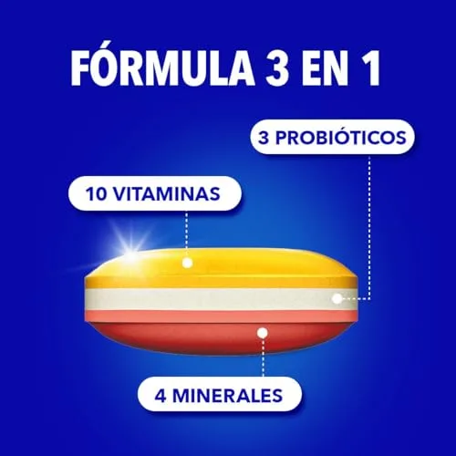 Bion 3 ▫️ Bion3 Energy Comprimidos Multivitamínicos com Probióticos, Suplemento Alimentar para Energia Física e Mental¹ e Redução da Fadiga¹, Magnésio, Vitamina C, D, Complexo B e Ginseng, 90 comprimidos 3