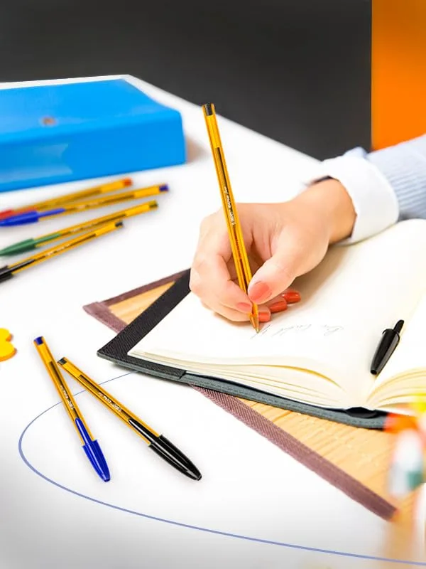 BIC ▫️ Canetas esferográficas Cristal Fine de ponta fina (0,80 mm) - Tintas em cores variadas, caixa de edição especial com 27 unidades 4