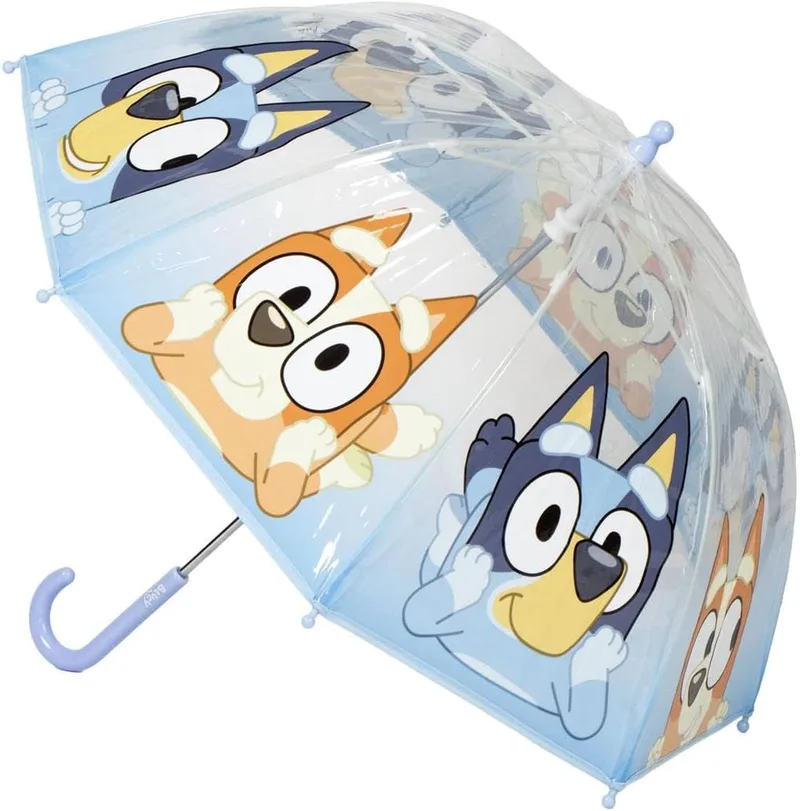 CERDÁ LIFE'S LITTLE MOMENTS ▫️ Guarda-chuva infantil tipo bolha Bluey transparente POE