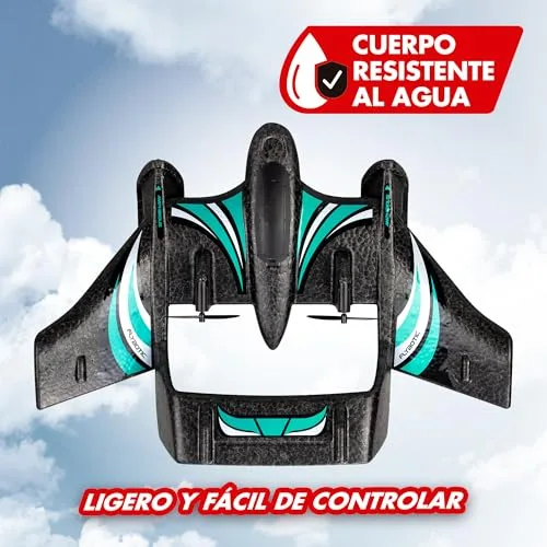 Bizak ▫️ Aqua Wingz – Avião RC com luzes LED, descolagem na água ou em terra, espuma EPP resistente, a partir dos 10 anos, (62004498) 4