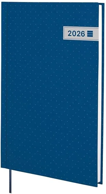 Finocam ▫️ Agenda 2026 com vista vertical | Janeiro - Dezembro (12 meses) | Agenda anual 2026 com fita de marcação | Capa dura Dynamic Porto - Azul - Catalão