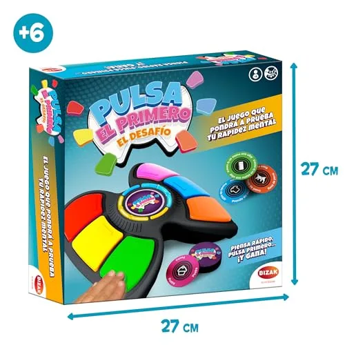 Bizak ▫️ Clica no Primeiro – O Desafio, um jogo clássico renovado. Ouve a letra e clica no primeiro. 50 temas divertidos. A partir dos 6 anos. (61832125) 2
