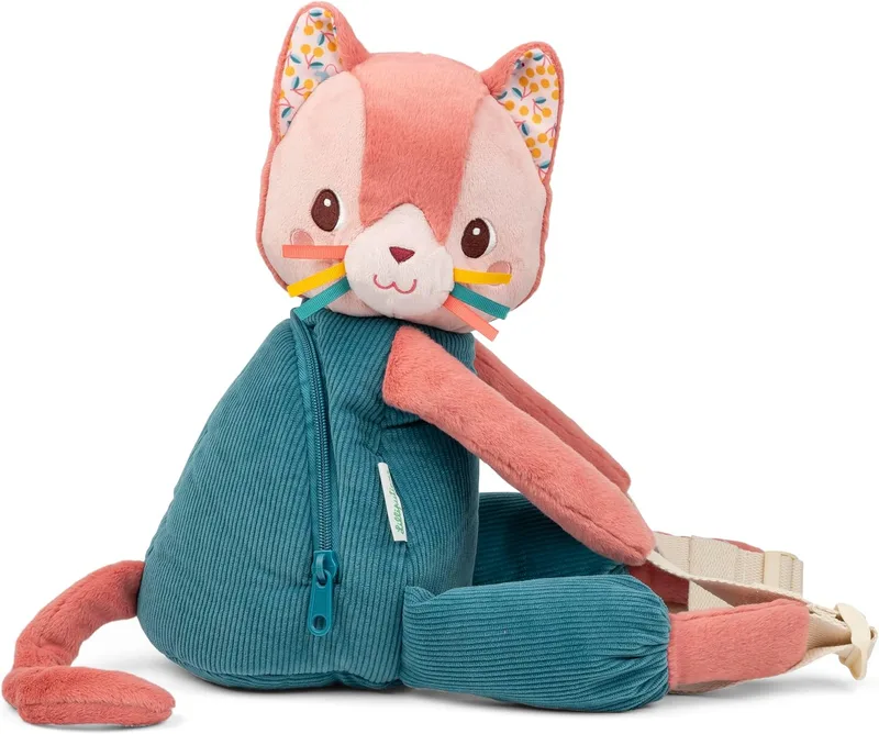 LILLIPUTIENS ▫️ Jeanne, a Gata, Mochila Infantil Macia, A partir dos 10 meses