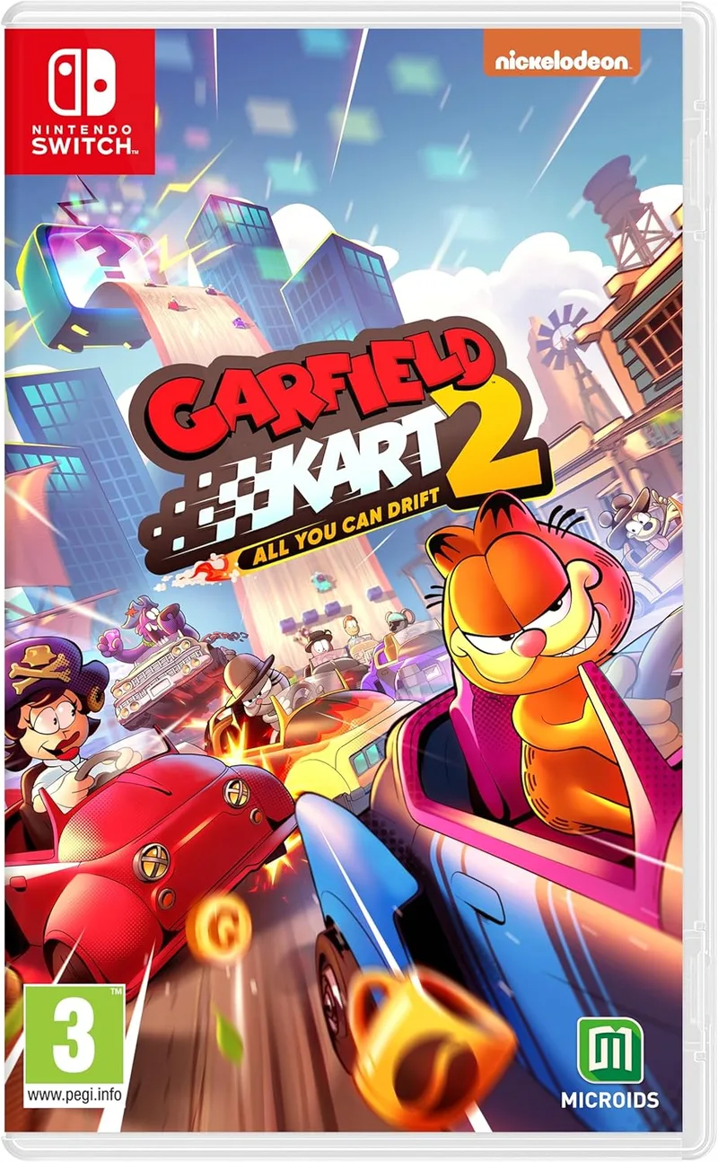 MICROÏDS ▫️ Garfield Kart 2 - Tudo o que puderes fazer à deriva - Nintendo Switch