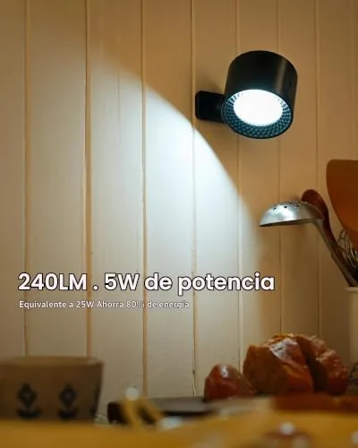 LuminexDesigns ▫️ Conjunto de 2 Candeeiros de Parede LED RGB Recarregáveis AURI WL01 5