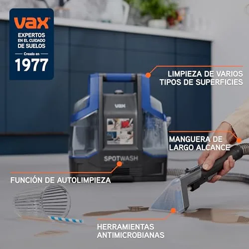 Vax ▫️ SpotWash Duo – Removedor de manchas para tapetes e estofos, com acessório para animais de estimação, acessórios para várias superfícies e solução para limpar escadas, sofás, automóveis e superfícies duras 2
