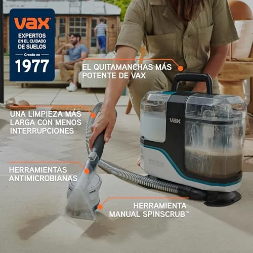 Vax ▫️ Limpador e removedor de manchas SpotWash Max Pet-Design, potente removedor de manchas para tapetes e estofos com tecnologia SpinScrub, depósito XL, limpeza profunda para animais de estimação e sofás 2