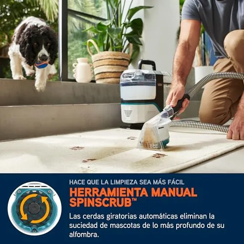 Vax ▫️ Limpador e removedor de manchas SpotWash Max Pet-Design, potente removedor de manchas para tapetes e estofos com tecnologia SpinScrub, depósito XL, limpeza profunda para animais de estimação e sofás 4
